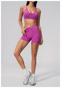 Shorts de sport pour femmes, anti-impact, anti-transparence, effet push-up fessier, sans coutures - Product Image 6