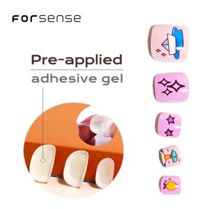Vente en gros de <span class=keywords><strong>faux</strong></span> ongles d'orteil décorés Personnage de dessins animés à coller sur les ongles des pieds en rose <span class=keywords><strong>pastel</strong></span> - Product Image 6