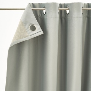 New Design GRS Certified 100% Blackout Snow Velvet Curtain <b>Star</b> Linen <b>Fabric</b> Plain Style Woven 100% Polyester Heavyweight PVC - Product Image 3