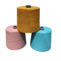 Blended Cotton Yarn 20S Weaving Ring Spun Knitting Yarn Dyed High Tenacity Eco-Friendly