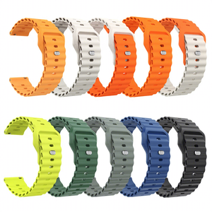 Correa Trendybay Keepwin de 20 mm, Negra y Plateada, de Acero Inoxidable, para Relojes Inteligentes <span class=keywords><strong>Samsung</strong></span>, Huawei, Galaxy y <span class=keywords><strong>Fitbit</strong></span> - Product Image 1