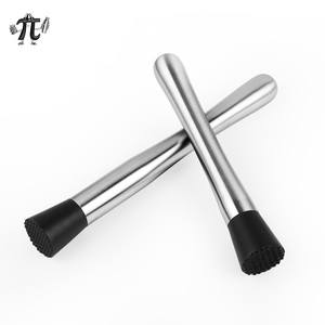 Herramientas Profesionales para Bar para Mezclar Bebidas Mojito, Pilon de Nylon con Ranuras para Frutas para Uso Doméstico, Triturador de Acero Inoxidable - Product Image 3