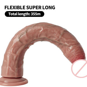 Super Long 14 Inch Penis Masturbator - Thick Realistic <strong>Dildo</strong> with Suction Cup (OEM) - Product Image 4