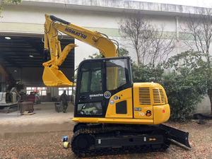 Excavatrice Komatsu 7 tonnes avec godet de terrassement d'une capacité de 0,18 m³, équipement lourd d'occasion, moteur Hitachi, pompe Kawasaki - Product Image 3