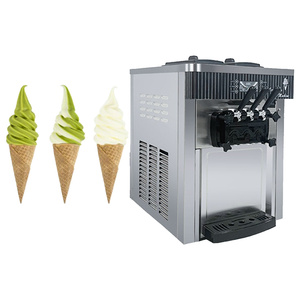 Machine à crème glacée commerciale pour café, 20L-28L/H, machine à crème glacée molle, machine à faire de la crème glacée molle à domicile - Product Image 1