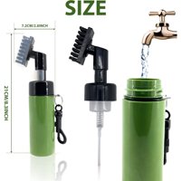 Brosse de nettoyage de clubs de golf rétractable écologique avec crochet d'escalade et poils en nylon pour le nettoyage des rainures de golf - Marque Klear
