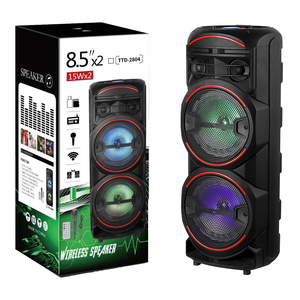 Tooh Loa Karaoke Có Xe Đẩy Không Dây Loa Hộp Tiệc Bằng Nhựa Màu Xanh Dương Loa Tiệc <span class=keywords><strong>Bluetooth</strong></span> Di Động Giá Hợp Lý RGB 30W - Product Image 1