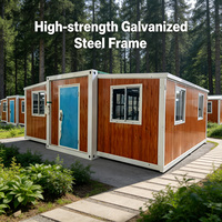 Maison Modulaire Extensible Préfabriquée, Villa en Panneaux Sandwich, Isolation Acoustique, Ignifuge, Base de Sol Anti-humidité