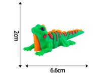 3D-Gedruckte Eidechsen-Sammlerfigur mit Beweglichen Gelenken, Mini-Reptilienfigur für Ausstellungsregal, Schreibtisch, Lernspielzeug, Partydekoration
