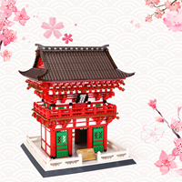 Wange 6212 Blocs de construction Modèle Porte de Niomon du temple Kiyomizu-dera de Kyoto, Jouet éducatif à assembler pour enfants, Ensemble de briques, Cadeau