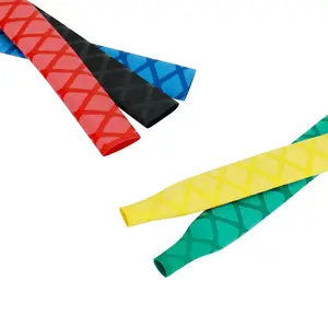 PE Heat shrinking flexible wrap tube Non-Slip X Textured Heat Shrinkable sleeve for handle grips skid-proof tubing