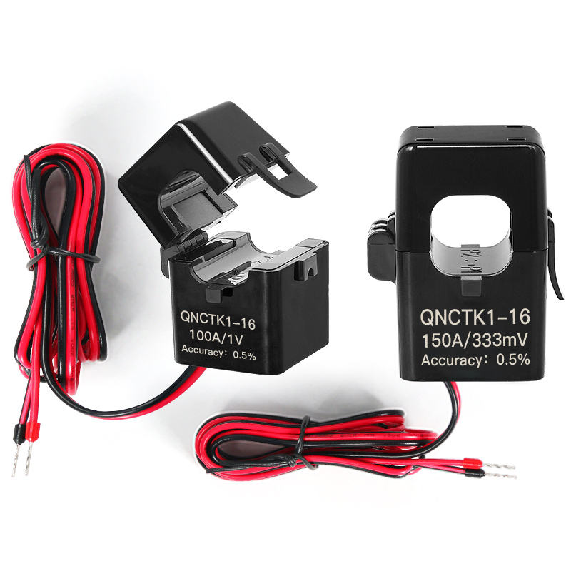 QNCTK1-10 50A 1V 10A 333mV Open Current Transformer Snap on Current Sensor Clamp CT Split Type Current Transformer 100a to 333ma