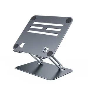 Boneruy ergonomik Metal yükseltici bilgisayarlar için 360 döner ayarlanabilir taşınabilir katlanabilir Metal Laptop standı