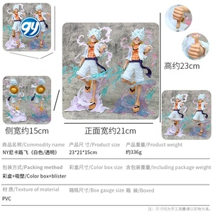 Figurine d'anime <span class=keywords><strong>One</strong></span> Piece Gear 5 Nika Sun God Stepping Clouds Lightning, modèle de statue en PVC, objet de <span class=keywords><strong>collection</strong></span>, décoration de bureau - Product Image 2