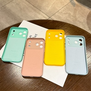 เคสหลังสีลูกกวาดลายคลื่น Big Camera สำหรับ iPhone 17 Pro 16 15 14 13 12 Max Plus เคสซิลิโคนพร้อมป้องกันกล้อง - Product Image 2