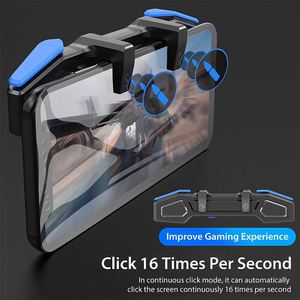 Free Fire Trigger Shooter Controller Juego Teléfono Plug and Play Durable Ajustable Finger Trigger Fire Button <span class=keywords><strong>para</strong></span> <span class=keywords><strong>PUBG</strong></span> Joystick - Product Image 6