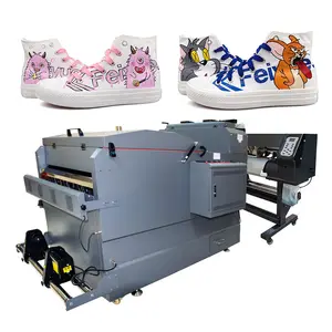 Graphking Pet film canvas shoes inkjet printer digital heat transfer dtf film press printing machine for T-shirts supplier