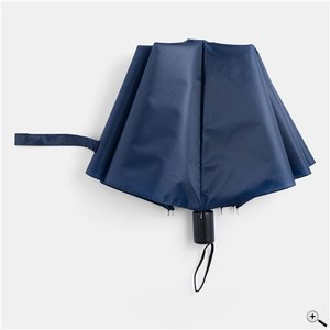 Parapluie pliant en polyester à logo personnalisé, design classique, commande manuelle, fabricant chinois pas cher, vente en gros - Product Image 1