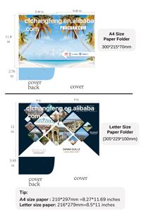 مخصص كامل اللون مزدوج الوجهين الطباعة أزرق داكن القانونية حجم الرسالة ورقة الأعمال للمكتب - Product Image 4