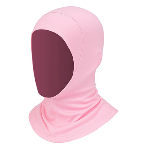 Milk Silk Chin Cover Base Hat Quick Dry Breathable Foldable Solid Color Beanie For Women Sports Bandana - Product Image 2