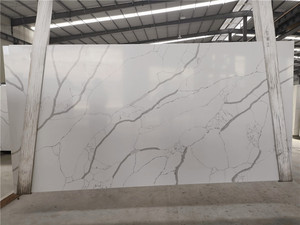 Dalle de quartz Calacatta de style moderne pierre artificielle de pureté 93% grande dalle pour salle de bain avec capacité de conception de modèle 3D - Product Image 5