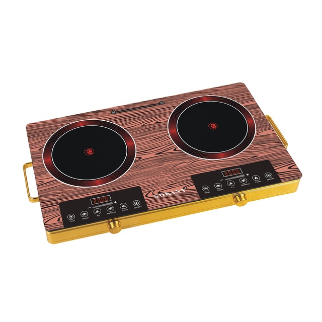 Sokany 2 Burner Plates 4000Wceramic Glass High-power High-fire Induction Infrared Cooker for Household for Home Appliances