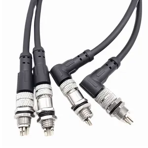 WBO Fix vida M8 M12 konektörü IP67 anma kablo tel dairesel konnektör A B D kodu otomotiv hızlı M8 konnektörler