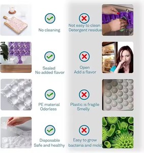 Suministro <span class=keywords><strong>de</strong></span> fábrica Cubo <span class=keywords><strong>de</strong></span> hielo desechable Paquete <span class=keywords><strong>de</strong></span> hielo frío Bolsa enfriadora Plástico transparente LDPE Bolsa <span class=keywords><strong>de</strong></span> congelador <span class=keywords><strong>de</strong></span> cubitos <span class=keywords><strong>de</strong></span> hielo con cierre automático - Product Image 6