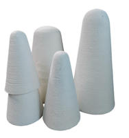 Bouchon conique en fibre céramique isolante thermique, bouchon en silicate personnalisé pour sortie de four