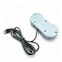 Manette USB rétro SNES avec boutons violets, filaire, pour Super Nintendo