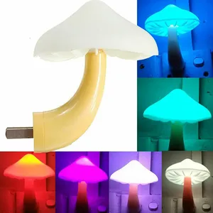 Lampe LED en forme de champignon, prise US, lampe <span class=keywords><strong>murale</strong></span> colorée, décoration de chambre à coucher, lampes de chevet créatives pour enfants, chambre d'enfants - Product Image 3