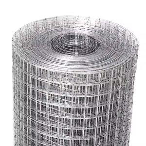19 Gauge 1x1 Inch Square Opening Galvanized Welded <b>Wire</b> <b>Mesh</b> Hardware Cloth Roll for Construction and Animal Protection - Product Image 1