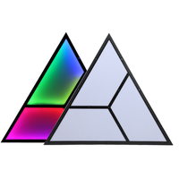 Lampes DJ programmables 12/24V, lampe triangulaire LED, panneau LED adressable RGB RGBW, lumières disco pour la décoration de bars et de discothèques