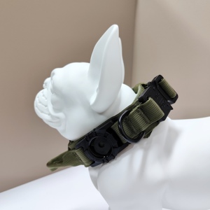 Tactical Dog <span class=keywords><strong>Collar</strong></span> Com Gancho e <span class=keywords><strong>Loop</strong></span> Fivela Ajustável Dog <span class=keywords><strong>Collar</strong></span> Custom Logo Air Tag Holder Para Treinamento - Product Image 3