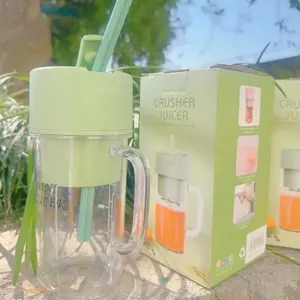 340ML Wireless Juicer Cup Portable Juice Blender Mini Ice Crusher Home Outdoor Office Fruit Milkshake Vegetable Juice Maker