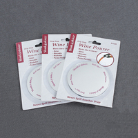Emballage de détail personnalisé, disque en feuille d'aluminium pour bouteille de vin, verseur de vin, logo personnalisé, cadeau promotionnel pour le vin