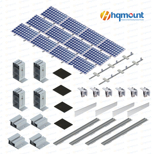 Support de toit solaire universel, non pénétrant, lesté, pour toits plats en béton orientés vers l'est et l'ouest - Product Image 2