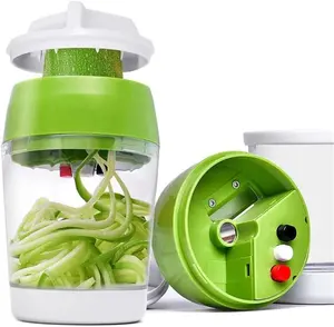 Beste Keuken 4 In 1 Verstelbare Plantaardige Spiralizer En Cutter Manual Spiral Groente Fruit Rasp Snijmachine