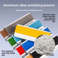 Bandes antidérapantes en alliage d'aluminium, style moderne et minimaliste, en forme de L, pour escaliers, bandes de bordure pour marches de maternelle, garde-coins, origine Linyi