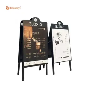 Pavement Standing Board a Frames Sign Real Estate Metal Forecourt Signs Display Wholesale Plastic Outdoor AD Sidewalk Springy