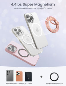 Lamicall STRR02 Soporte Magnético <span class=keywords><strong>para</strong></span> Teléfono con Anillo, Agarre de Dedo de Cristal, Rotación 360°, Soporte Brillante <span class=keywords><strong>para</strong></span> Mujeres y Niñas, Regalo - Product Image 5