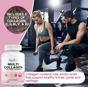 Cápsulas de Colágeno Marino Multi-Péptidos OEM/ODM con Ácido Hialurónico, Vitamina C, Biotina y Glutatión para Blanquear la Piel - Product Image 6