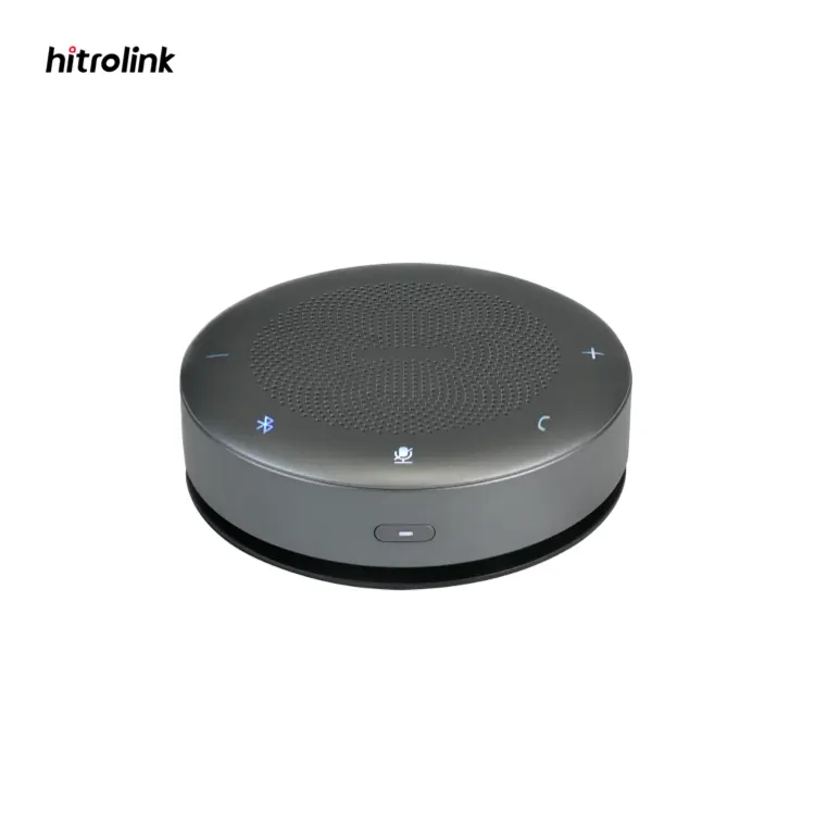 Hitrolink สปีกเกอร์โฟนสำหรับการประชุมแบบมีสาย/บลูทูธยูเอสบีพร้อมลำโพงและสปีกเกอร์โฟนหน้าจอสัมผัส