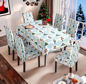 2025 usine expédition rapide maison noël déco <span class=keywords><strong>nappe</strong></span> intérieure impression complète, nouvelle conception d'arbre de noël <span class=keywords><strong>nappe</strong></span> résistant à l'huile - Product Image 5