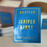 Feuille d'or créative personnalisée velours matériel bougies pot autocollant étiquettes supplément étiquette privée sceau de cire autocollant