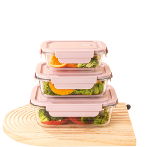 Boîte de conservation alimentaire en verre borosilicate haute résistance, hermétique, compatible micro-ondes, 410 ml, multifonctionnelle, pour voyage et alimentation saine - Product Image 3