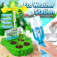 Station météo écologique EPT 4-en-1, laboratoire de culture de plantes avec cycle de l'eau et simulateur de tornade, kit d'expériences scientifiques STEM pour enfants