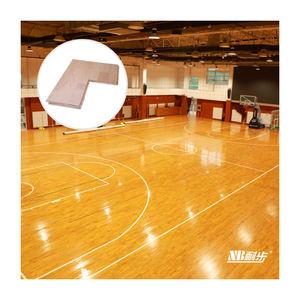 Vernis mat en érable FIBA Plancher de terrain de sport de basket-ball d'intérieur en bois dur Érable le dernier dans les appartements pour Coliseum Squash - Product Image 4