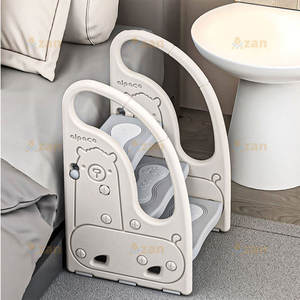 Tabouret de lavabo antidérapant pour enfants, marchepied rehausseur en plastique à trois marches, tabouret domestique avec main courante pour bébés et enfants - Product Image 6