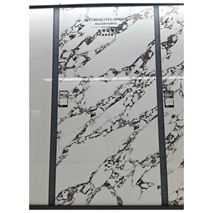 Đen phiến đá cẩm thạch nhìn thiêu kết đá đánh bóng gạch ốp tường phòng tắm Vanity với thiêu kết đá hàng đầu - Product Image 2